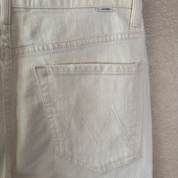 NWT Mother Superior Bee's Knees Rambler Zip Ankle Jeans Womens 31 Act Natural - Picture 9 of 16